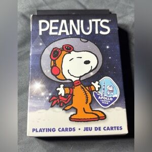 NEW Peanuts Snoopy in Space Playing Cards featuring an Apollo Launch Team! NWT